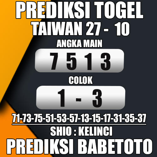 Prediksi Taiwan 27 Oktober 2024