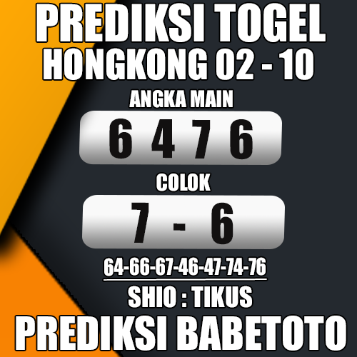 Prediksi HONGKONG 02 Oktober 2024