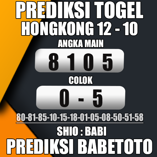 Prediksi HONGKONG 12 Oktober 2024