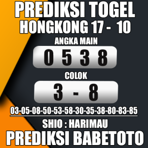 Prediksi HONGKONG 17 Oktober 2024