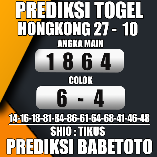 Prediksi HONGKONG 27 Oktober 2024