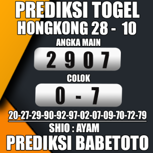 Prediksi HONGKONG 28 Oktober 2024