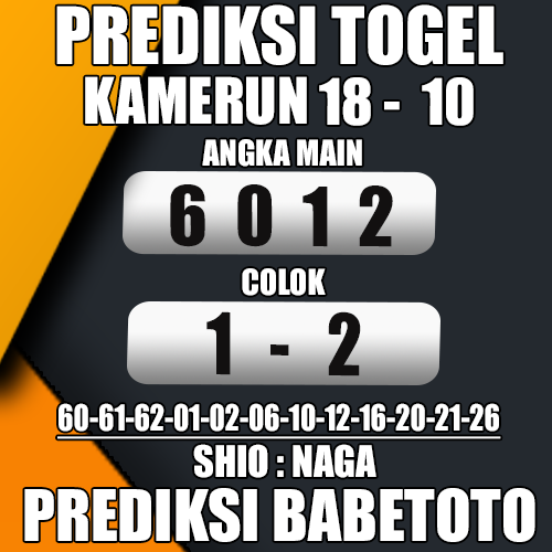 Prediksi KAMERUN 18 Oktober 2024