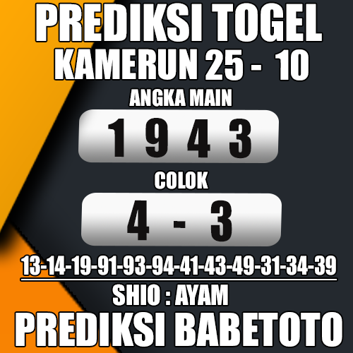 Prediksi KAMERUN 25 Oktober 2024