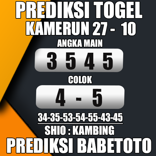 Prediksi KAMERUN 27 Oktober 2024