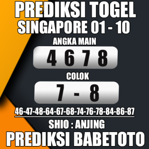 Prediksi SINGAPORE 01 Oktober 2024