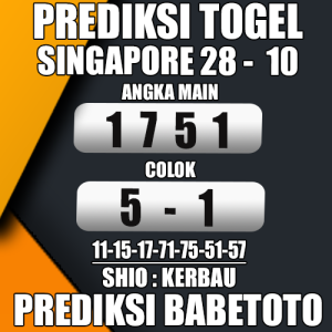 Prediksi SINGAPORE 28 Oktober 2024