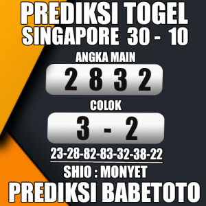 Prediksi SINGAPORE 30 Oktober 2024