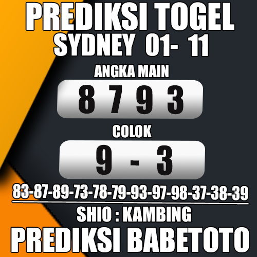 Prediksi Sydney 01 November 2024