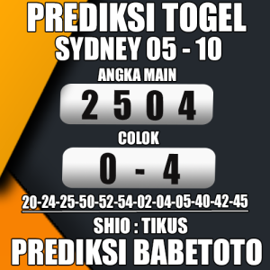 Prediksi Sydney 05 Oktober 2024