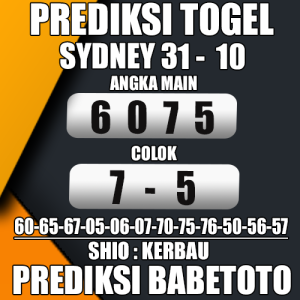 Prediksi Sydney 31 Oktober 2024