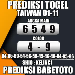 Prediksi Taiwan 01 November 2024