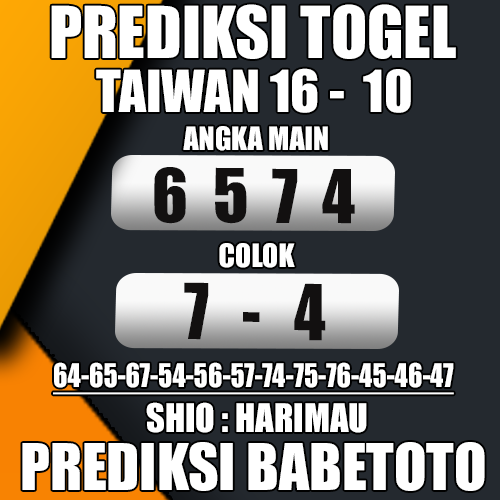 Prediksi Taiwan 16 Oktober 2024