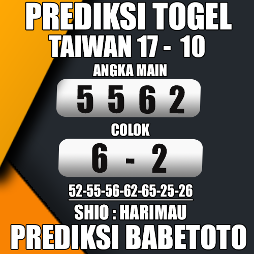 Prediksi Taiwan 17 Oktober 2024