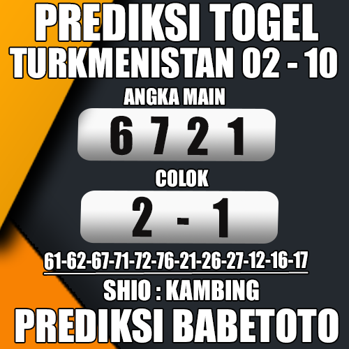 Prediksi TURKMENISTAN 02 Oktober 2024