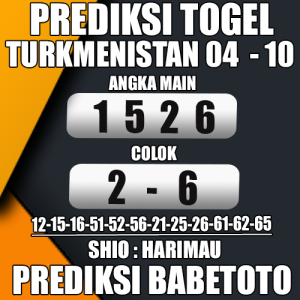 Prediksi TURKMENISTAN 04 Oktober 2024