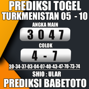 Prediksi TURKMENISTAN 05 Oktober 2024