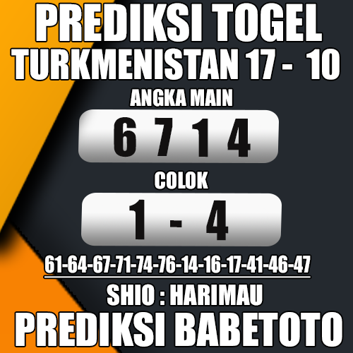 Prediksi TURKMENISTAN 17 Oktober 2024