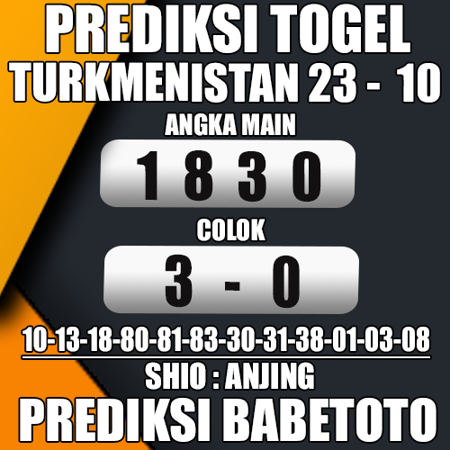 Prediksi TURKMENISTAN 23 Oktober 2024