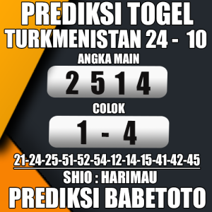 Prediksi TURKMENISTAN 24 Oktober 2024