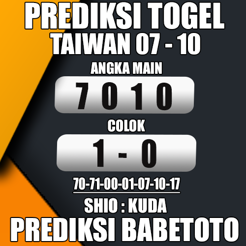 Prediksi Taiwan 07 Oktober 2024