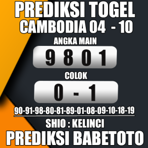 Prediksi Cambodia 04 Oktober 2024