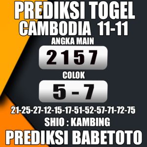 Prediksi Cambodia 11 November 2024