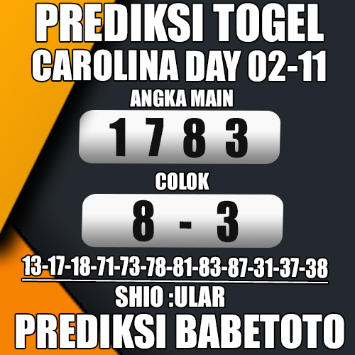 Prediksi CAROLINA DAY 02 November 2024