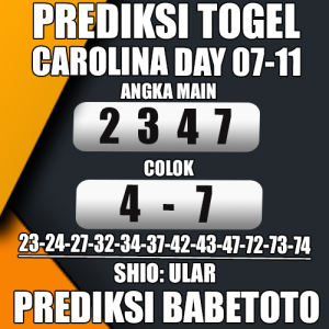 Prediksi CAROLINA DAY 07 November 2024