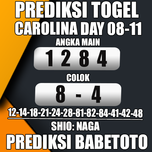 Prediksi CAROLINA DAY 08 November 2024