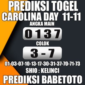 Prediksi CAROLINA DAY 11 November 2024