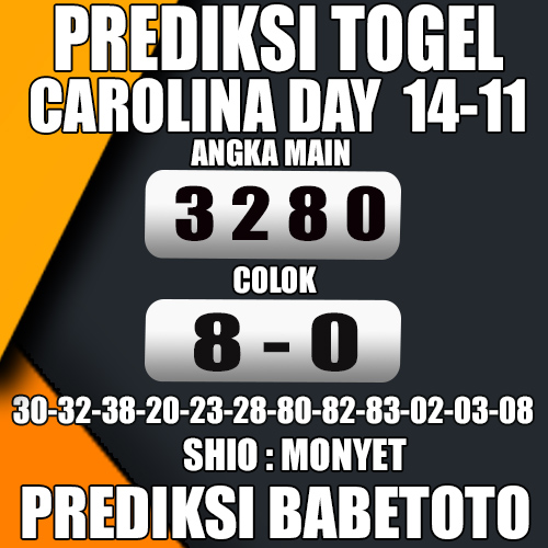 Prediksi CAROLINA DAY 14 November 2024