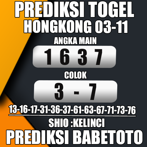 Prediksi HONGKONG 03 November 2024