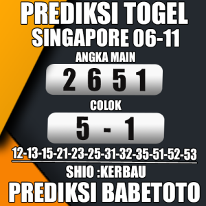 Prediksi SINGAPORE 06 November 2024