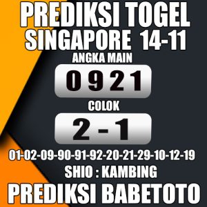 Prediksi SINGAPORE 14 November 2024