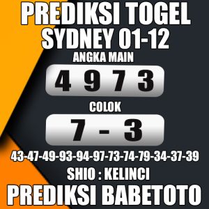 Prediksi Sydney 01 Desember 2024