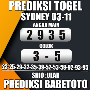 Prediksi Sydney 03 November 2024