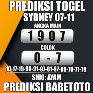 Prediksi Sydney 07 November 2024