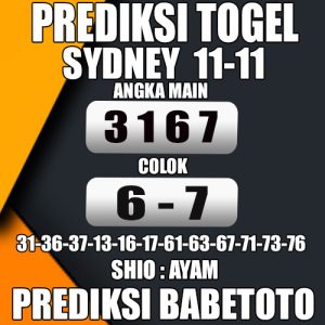 Prediksi Sydney 11 November 2024