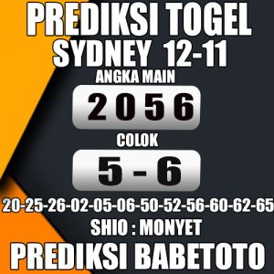 Prediksi Sydney 12 November 2024