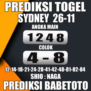 Prediksi Sydney 26 November 2024