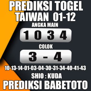 Prediksi Taiwan 01 Desember 2024