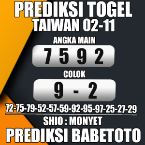 Prediksi Taiwan 02 November 2024