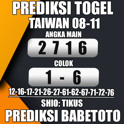 Prediksi Taiwan 08 November 2024