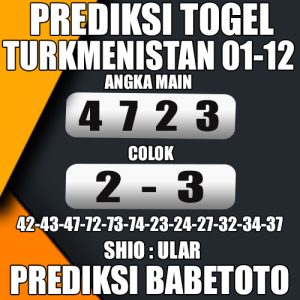 Prediksi TURKMENISTAN 01 Desember  2024