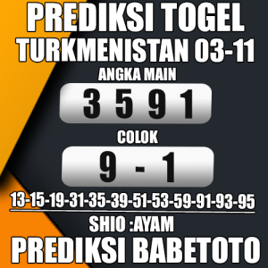 Prediksi TURKMENISTAN 03 November 2024