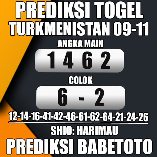 Prediksi TURKMENISTAN 09 November 2024