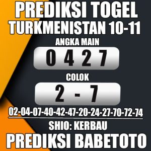 Prediksi TURKMENISTAN 10 November 2024