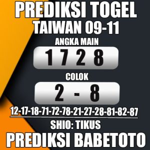 Prediksi Taiwan 09 November 2024