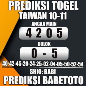 Prediksi Taiwan 10 November 2024